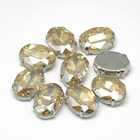 Sew on Rhinestone RGLA-T091-10x14mm-06P-1