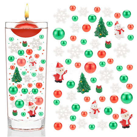 BENECREAT DIY Christmas Theme Vase Fillers for Centerpiece Floating Candles DIY-BC0009-60-1