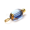Electroplate Glass Pendants PALLOY-JF00895-5
