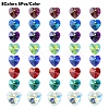 40Pcs 8 Colors Electroplate Glass Charms GGLA-YW0001-16-2