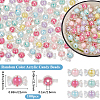 100Pcs Transparent Acrylic Beads TACR-SP0001-19-2