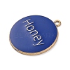 Alloy Enamel Pendants ENAM-M009-02D-04G-2
