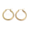 Ring 304 Stainless Steel Hoop Earrings for Women Men EJEW-B049-01B-G-1