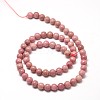 Natural Rhodonite Round Bead Strands X-G-P072-38-10mm-2