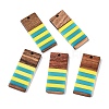 Epoxy Resin & Walnut Wood Pendants RESI-N039-121K-1