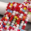 Opaque Solid Color Imitation Jade Glass Beads Strands GLAA-F029-P4mm-D16-4