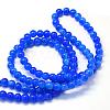 Baking Paint Imitation Jade Glass Round Bead Strands DGLA-Q021-10mm-33-3