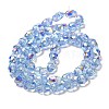 Electroplate Glass Beads Strands EGLA-D030-04E-2