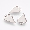 Tarnish Resistant 201 Stainless Steel Pendant Cabochon Settings STAS-I097-055-16P-1