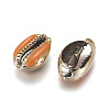 Electroplated Cowrie Shell Beads X-BSHE-G019-01G-3