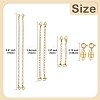 6Pcs Brass Magnetic Clasps with Springs Clasps FIND-YW0007-71G-3