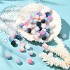 50Pcs 5 Colors Imitation Pearl Acrylic Beads OACR-FS0001-04-5