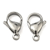 Tarnish Resistant 304 Stainless Steel Lobster Claw Clasps X-STAS-G035-G-2