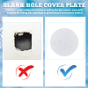SUPERFINDINGS 8Pcs PP Plastic Frosted Blank Plate DIY-FH0005-42-3