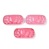 Spray Painted Transparent Glass Connector Charms X1-GLAA-H035-06F-1