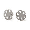 Non-Tarnish 201 Stainless Steel Stud Earring Findings STAS-D244-30P-1