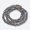 Electroplate Glass Beads Strands EGLA-A034-T4mm-I10-2