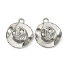 304 Stainless Steel Pendants STAS-P446-08P-1