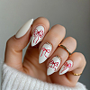 Stainless Steel DIY Nail Art Templates MRMJ-WH0092-050-4