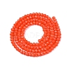 Opaque Solid Color Imitation Jade Glass Beads Strands EGLA-A044-P2mm-D21-2