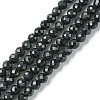 Natural Black Tourmaline Beads Strands G-F748-Y01-02-1