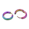 Ion Plating(IP) Titanium Alloy Huggie Hoop Earrings for Women EJEW-A100-01E-RC-2