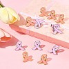 12Pcs 2 Styles Breast Cancer Awareness Pink Ribbon Enamel Pin JEWB-FS0001-08-10