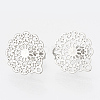 Non-Tarnish 304 Stainless Steel Stud Earring Findings X-STAS-S079-34B-1
