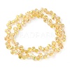 Electroplate Glass Beads Strands EGLA-D030-17J-2