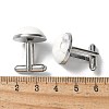 304 Stainless Steel Cuff Buttons G-C185-02P-35-3