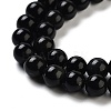 Natural Obsidian Bead Strands X-G-R173-6mm-02-2