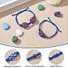 Adjustable Braided Nylon Cord Macrame Pouch Bracelet Making AJEW-SW00013-09-3