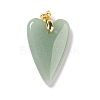 Natural Green Aventurine Pendants X-G-E570-01G-03-2