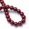 Baking Paint Pearlized Glass Pearl Round Bead Strands HY-Q003-6mm-39-4
