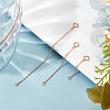 6Pcs 3 Style 925 Sterling Silver Cable Chain Extender FIND-BBC0003-30-4