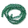 Transparent Electroplate Glass Beads Strands EGLA-A039-T4mm-A10-3