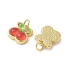 Brass Resin Charms KK-C110-24D-G-2
