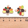 Thanksgiving Day Theme Alloy Enamel Pendants X-ENAM-T020-35B-3