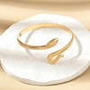 304 Stainless Steel Cuff Bangles for Women BJEW-B120-03G-01-2