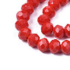 Opaque Solid Color Glass Beads Strands X-EGLA-A034-P8mm-D22-2