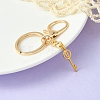 304 Stainless Steel Initial Letter Key Charm Keychains KEYC-YW00004-17-1