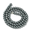Eco-Friendly Dyed Glass Pearl Round Beads Strands HY-A008-6mm-RB077-3