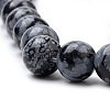 Natural Snowflake Obsidian Beads Strands G-S259-20-8mm-3