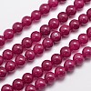 Natural & Dyed Malaysia Jade Bead Strands G-G659-10mm-A15-1