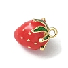 Brass Enamel Charms X-KK-P290-57G-2