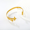 304 Stainless Steel Open Cuff Bangles WGD4AB0-02-3
