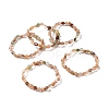 Natural Rutilated Quartz Bead Stretch Bracelets BJEW-K213-38-1