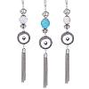 Gorgecraft 3Pcs 3 Style Interchangeable Alloy Snap Button Necklace Making FIND-GF0004-96-1