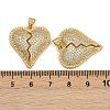 Brass Micro Pave Cubic Zirconia Pendants ZIRC-I367-07G-19-3