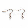 304 Stainless Steel Earring Hooks X-STAS-S111-001RG-NR-3